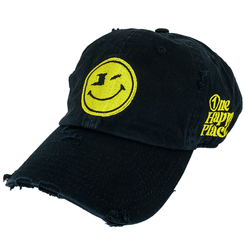 One Happy Place "Pitchlake" Black Vintage Hat