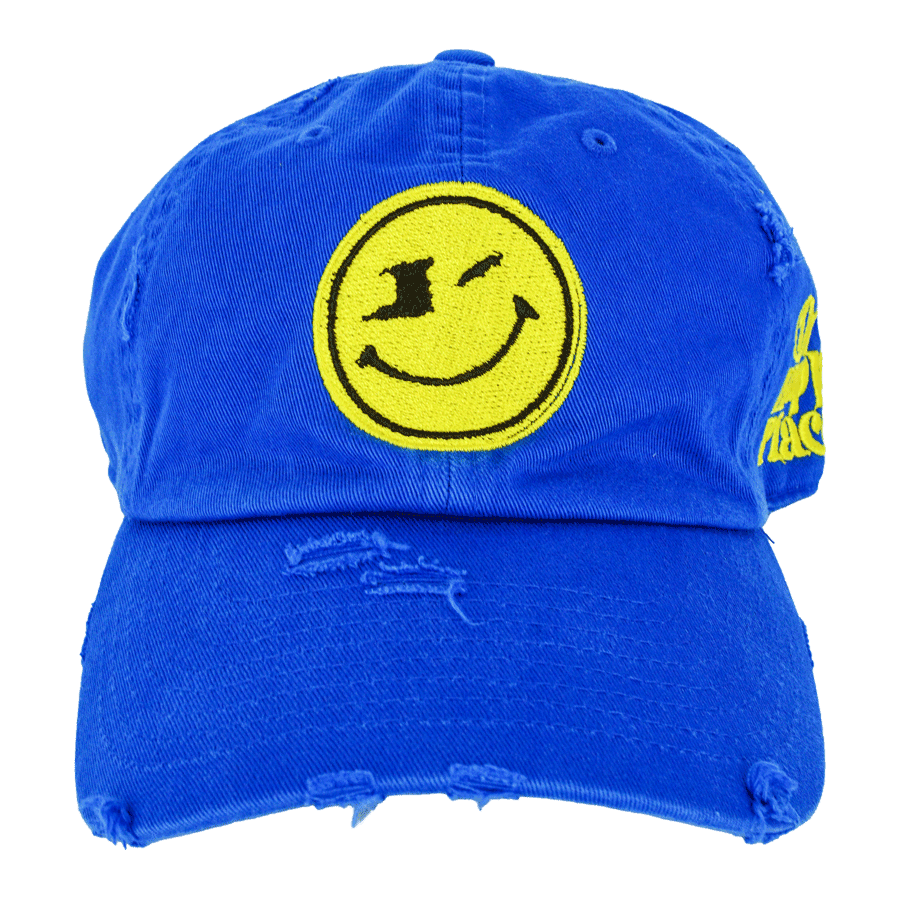 One Happy Place "Jab Jab" Blue Vintage Hat