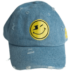 One Happy Place Light Denim Vintage Hat