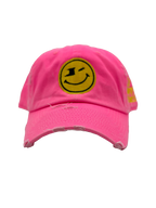 One Happy Place Hot Pink Vintage Hat