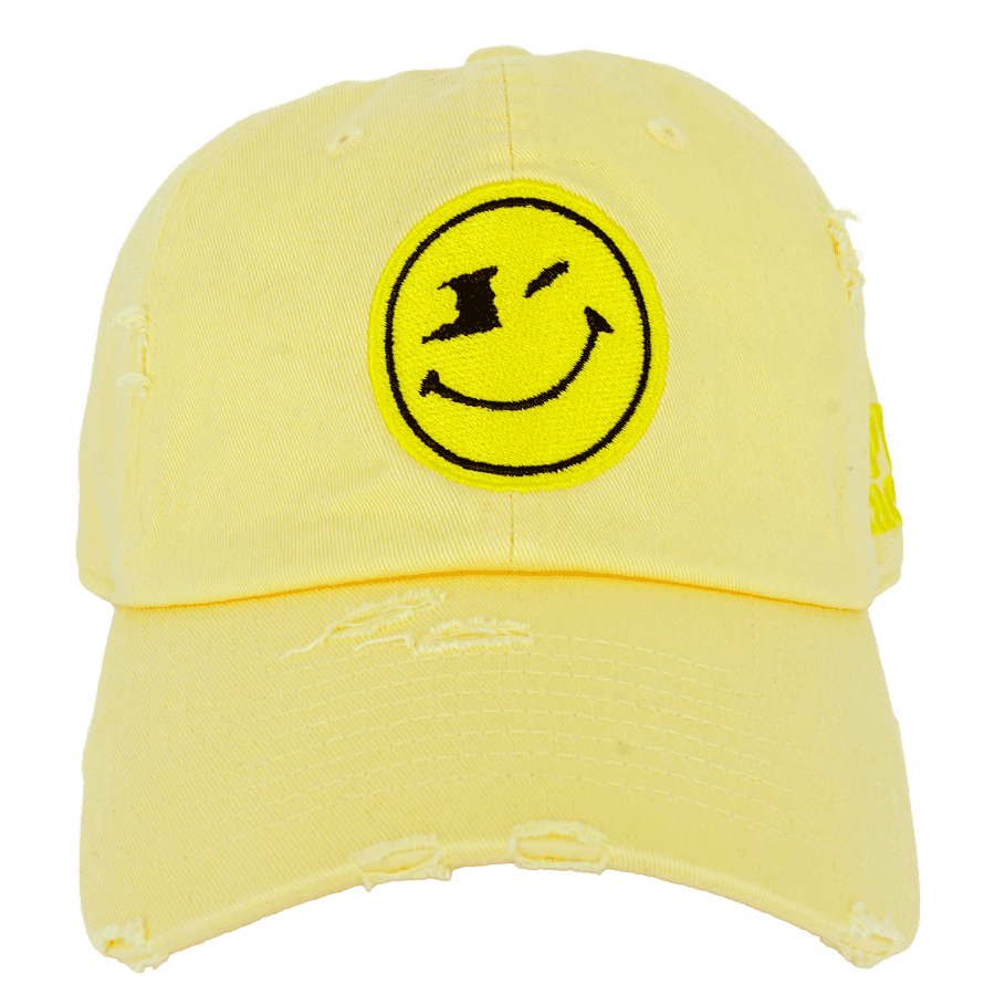 One Happy Place "Yellow Poui" Light Yellow Vintage Hat