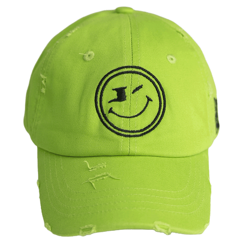 One Happy Place "LIME TIME" Limited Edition Lime Green Vintage Hat