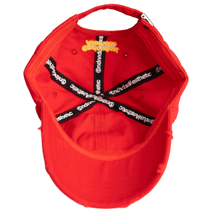 One Happy Place "Scarlet Ibis" Red Vintage Hat