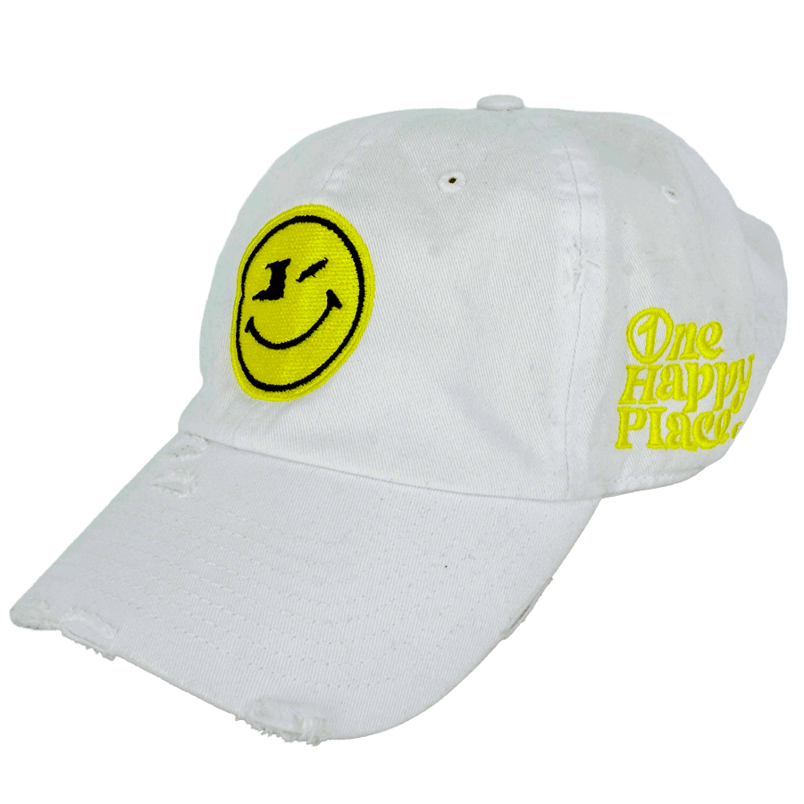 One Happy Place "Sailor Mas" White Vintage Hat
