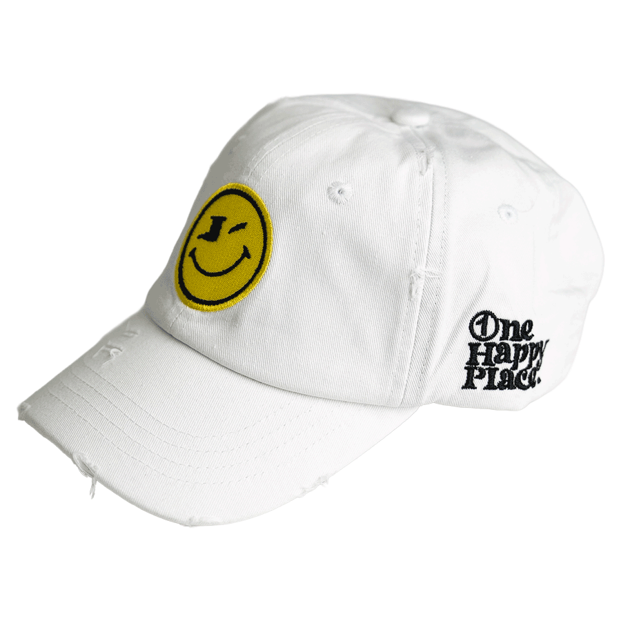 One Happy Place "Sailor Mas" White Vintage Hat